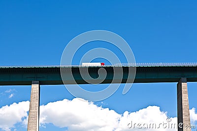 Europe Bridge at Brenner Highway Stock Photo