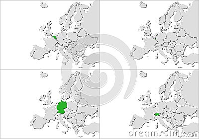 Europe countries Stock Photo