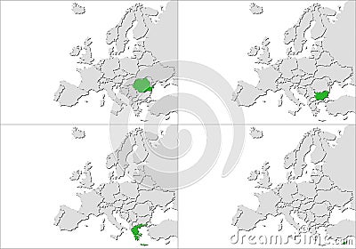 Europe countries Stock Photo