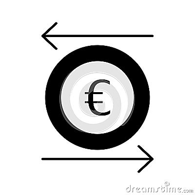 Europe currency Glyph Style vector icon which can easily modify or edit Vector Illustration