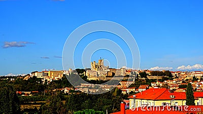 Europe, France, Occitanie, HÃ©rault, BÃ©ziers, Saint-Nazaire Cathedral Editorial Stock Photo