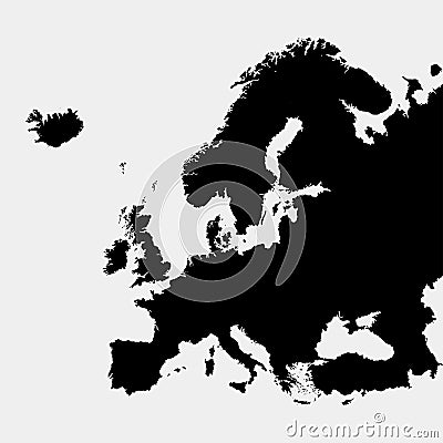 Europe. Gray background.Vector illustration. Vector Illustration