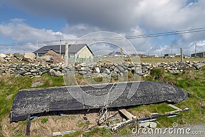 Ireland, The Island of Inishbofin, seven miles off the Irish coast. Now a special area of conservation. Co,,emara Editorial Stock Photo