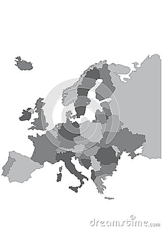 Europe map Vector Illustration