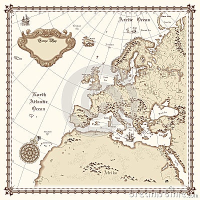 Europe map Vector Illustration