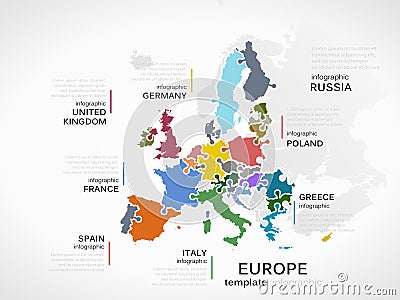 Europe map Vector Illustration