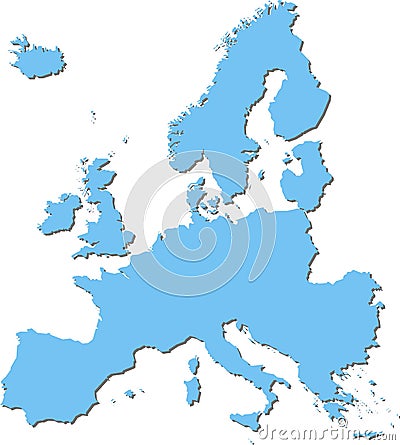 Europe map Vector Illustration