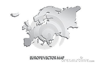 Europe Map Vector Illustration