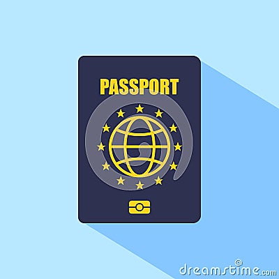 Europe Passport Vector Illustration