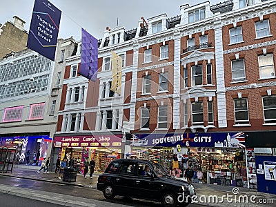Oxford Street is a major road in the City of Westminster in the West End of London, from Tottenham Court Road to Marble Arch Editorial Stock Photo