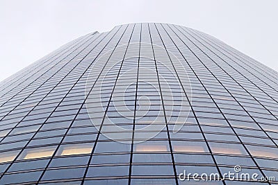 La defense Offices tower blind facades in Paris business district Stock Photo