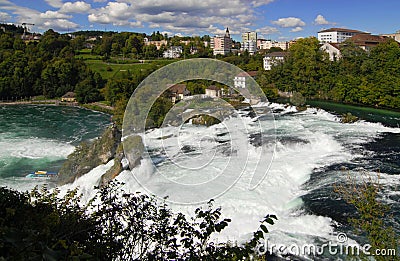 Europe's largest waterfalls Stock Photo