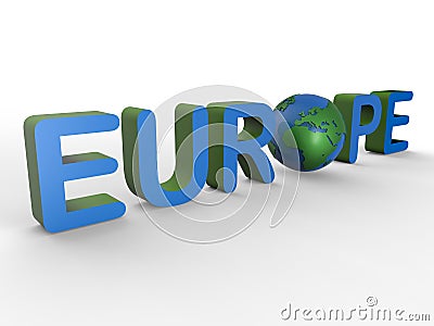 Europe text illustration Cartoon Illustration