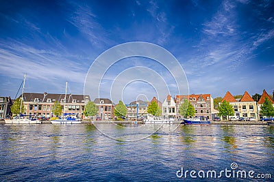 Europe Travelling Concepts. Line of Various Yachts and Travel Boats Stock Photo