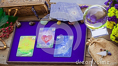 Magical stuff, old magic concept, spells and prediction Editorial Stock Photo