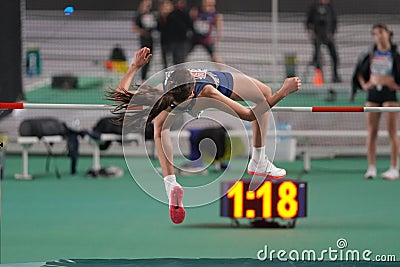 European Athletics Indoor Championships Test Races Editorial Stock Photo