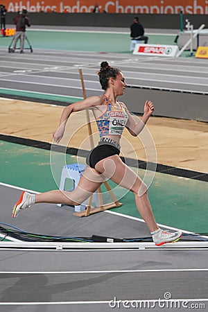 European Athletics Indoor Championships Test Races Editorial Stock Photo