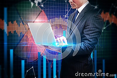 Technology and economy concept Stock Photo