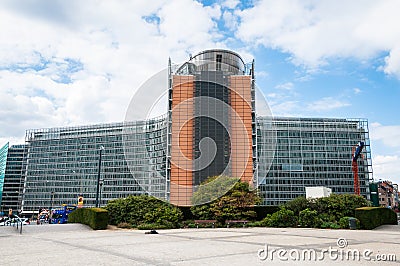 European comission building in Brussels, Belgium Editorial Stock Photo