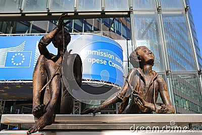 European Commission, Brussels Editorial Stock Photo