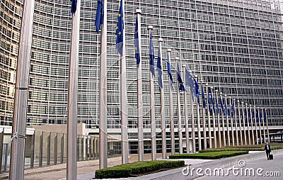 European Commission official 2 Editorial Stock Photo