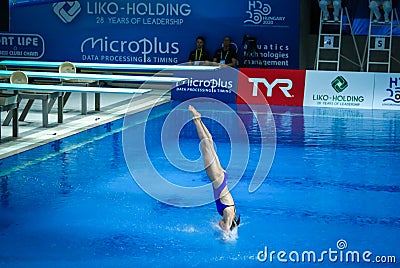 2019 European Diving Championship in Kyiv, Ukraine Editorial Stock Photo
