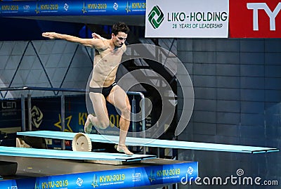 2019 European Diving Championship in Kyiv, Ukraine Editorial Stock Photo