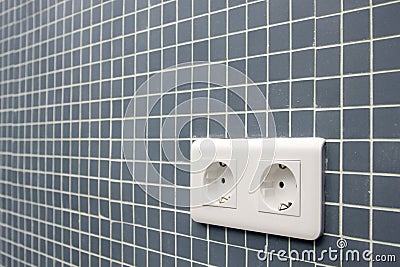 European Electric Plug Stock Photo