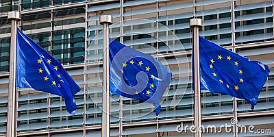 European flags Stock Photo