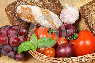 European food Stock Photo