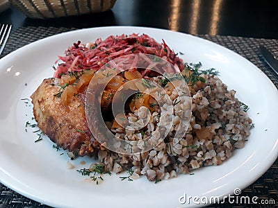 European food. Lunch. Stock Photo