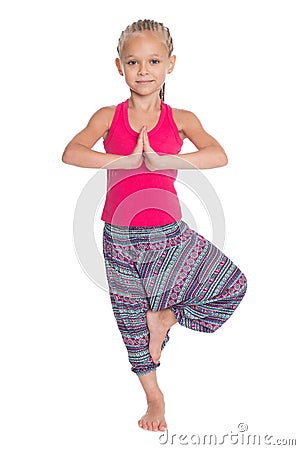 European girl in Thai suit Stock Photo