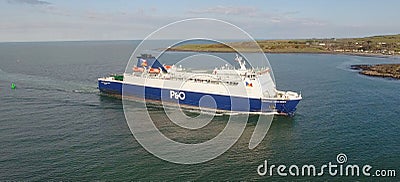 European Highlander P&O at Port of Larne Antrim Northern Ireland Editorial Stock Photo