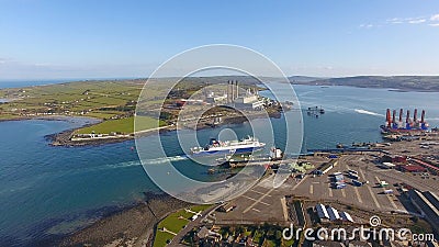 European Highlander P&O at Port of Larne Antrim Northern Ireland Editorial Stock Photo