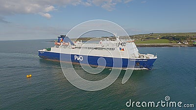 European Highlander P&O at Port of Larne Antrim Northern Ireland Editorial Stock Photo