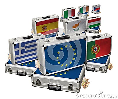 European monetary crisis Stock Photo