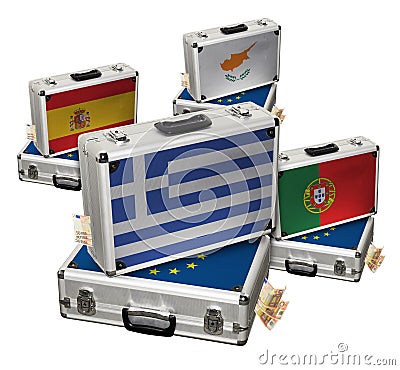 European monetary crisis Stock Photo