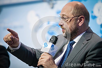 European Parliament President Martin Schulz Editorial Stock Photo