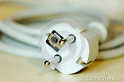 European safety plug Stock Photo