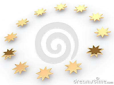 European Stars Stock Photo