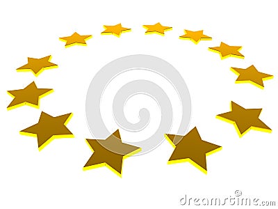 European stars Stock Photo