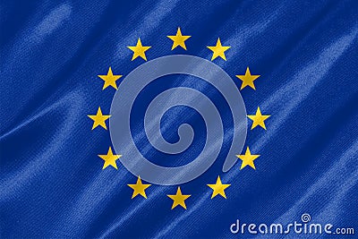 EU Europe Flag Stock Photo