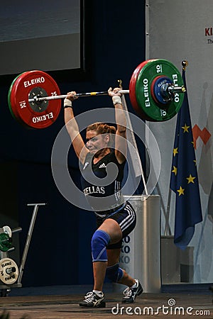 European Weightlifting Championship, Bucharest, Romania, 2009 Editorial Stock Photo