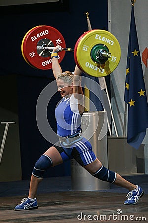 European Weightlifting Championship, Bucharest, Romania, 2009 Editorial Stock Photo