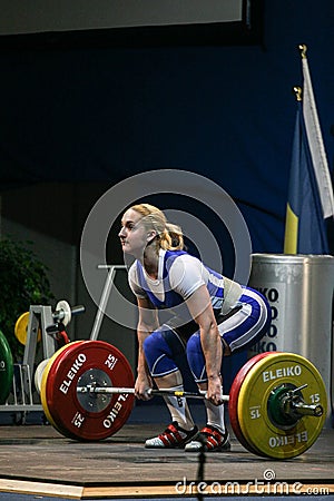 European Weightlifting Championship, Bucharest, Romania, 2009 Editorial Stock Photo