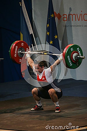 European Weightlifting Championship, Bucharest, Romania, 2009 Editorial Stock Photo