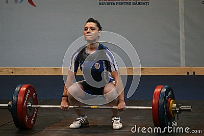 European Weightlifting Championship, Bucharest, Romania, 2009 Editorial Stock Photo