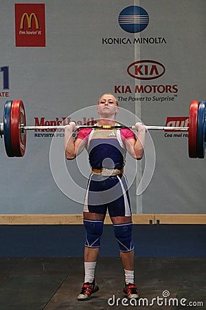 European Weightlifting Championship, Bucharest, Romania, 2009 Editorial Stock Photo