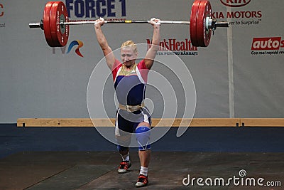 European Weightlifting Championship, Bucharest, Romania, 2009 Editorial Stock Photo