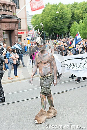 Europride parade in Oslo elkman Editorial Stock Photo